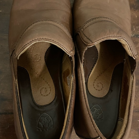 Ariat ATS Womens Brown Leather Clog Slip On Shoes Size 8.5 C 5720117 - Picture 7 of 12